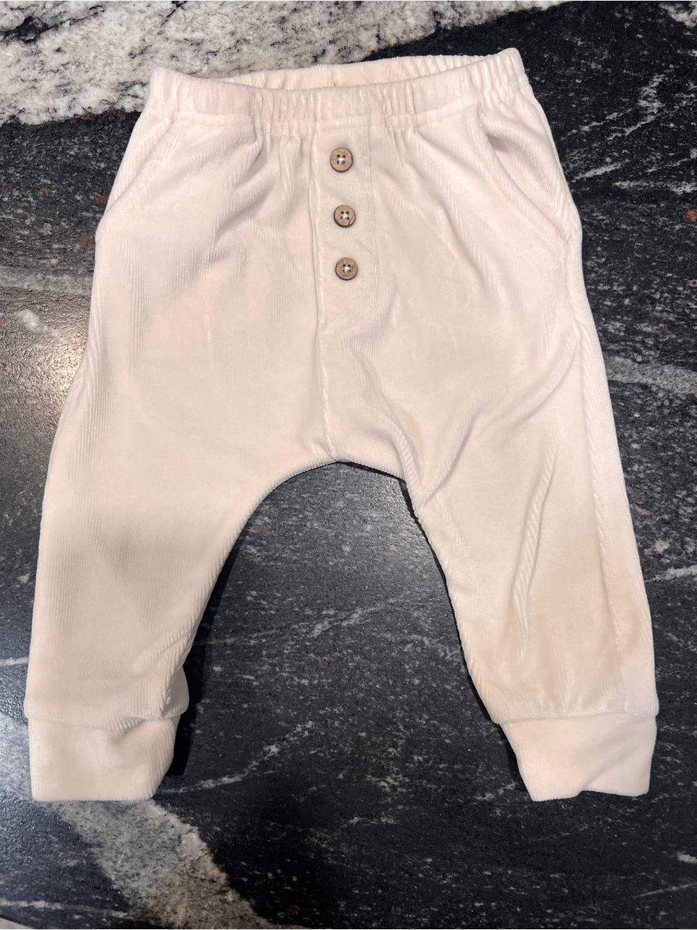 Jessica Simpson Ribbed Pull-On Pants | Ivory | 12M